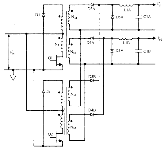 正激變換器拓撲