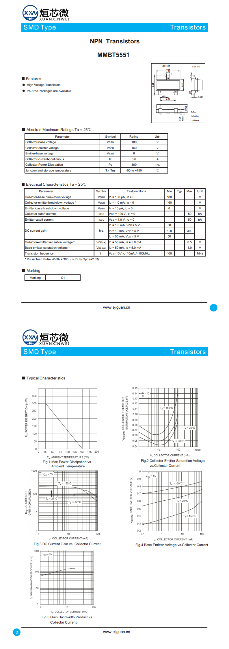 MMBT5551三極管