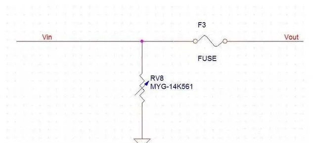 壓敏電阻是放保險絲前面還是后面