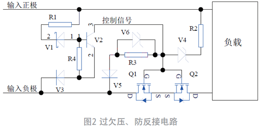 過欠壓、防反接電路