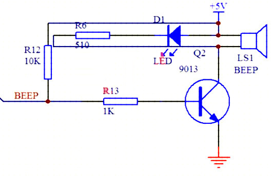 蜂鳴器驅(qū)動電路圖
