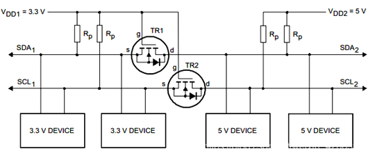 I2C 電平轉換電路