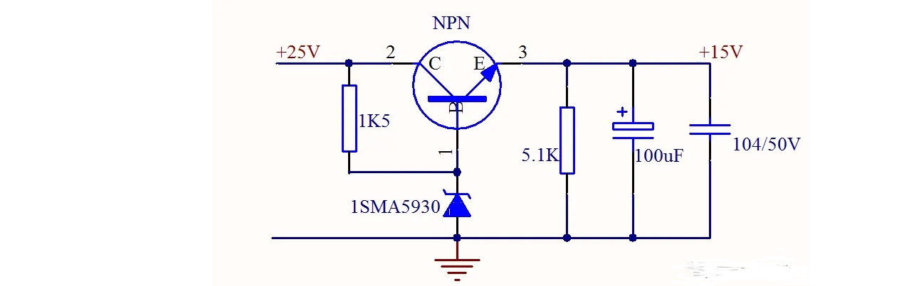 穩壓管反向擊穿電路圖